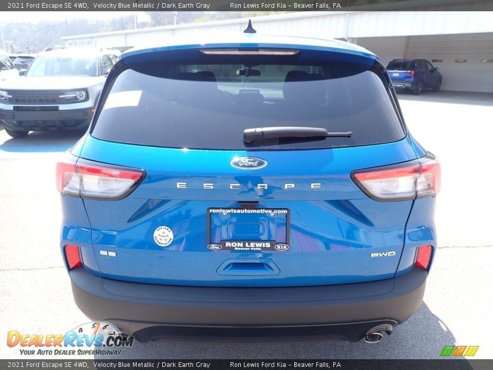 2021 Ford Escape SE 4WD Velocity Blue Metallic / Dark Earth Gray Photo #8