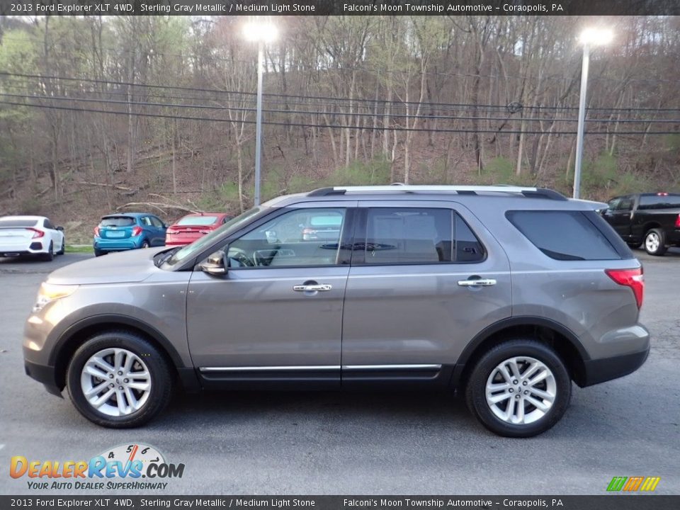 2013 Ford Explorer XLT 4WD Sterling Gray Metallic / Medium Light Stone Photo #6