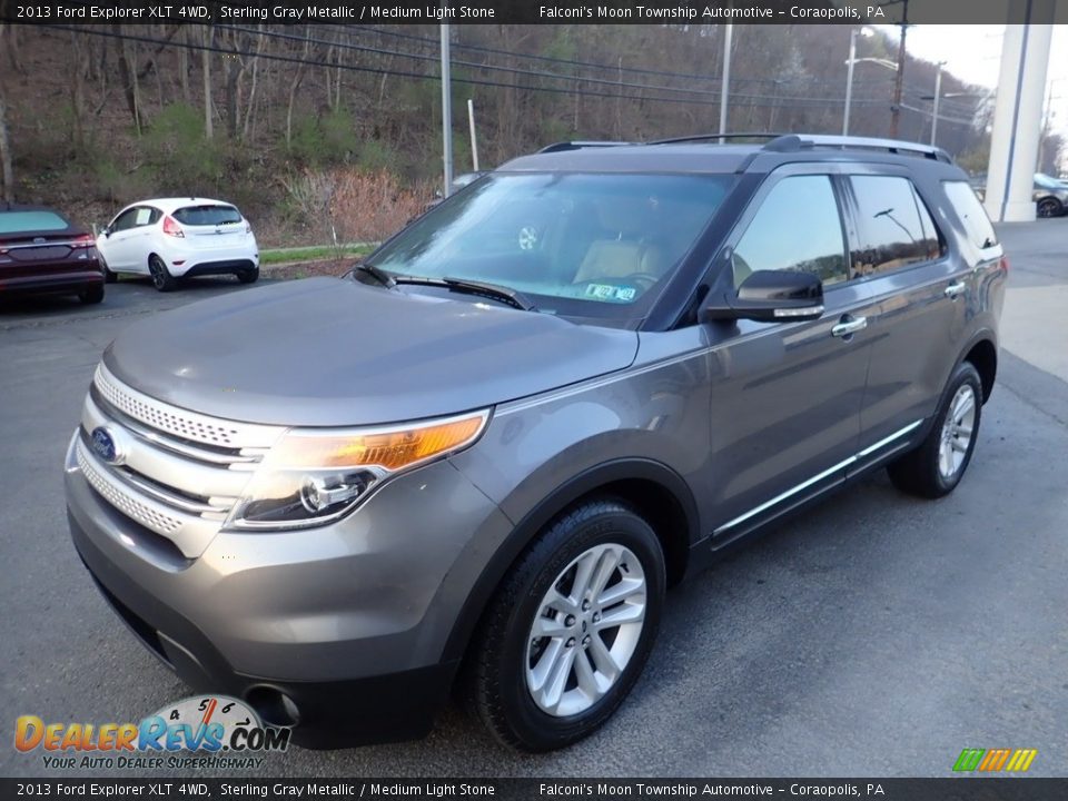 2013 Ford Explorer XLT 4WD Sterling Gray Metallic / Medium Light Stone Photo #7
