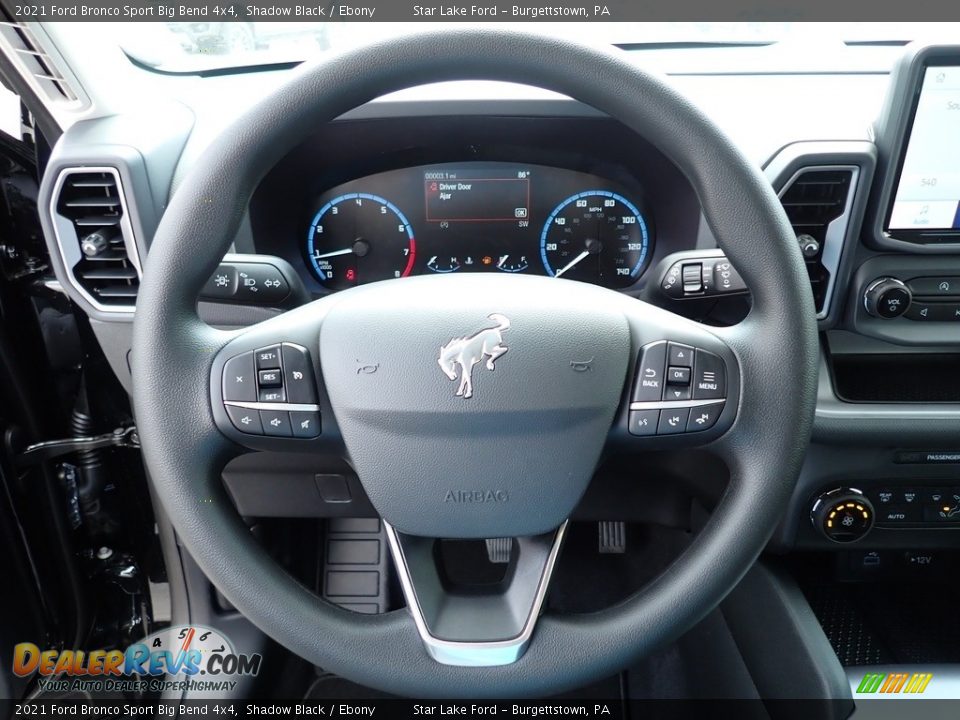 2021 Ford Bronco Sport Big Bend 4x4 Steering Wheel Photo #17