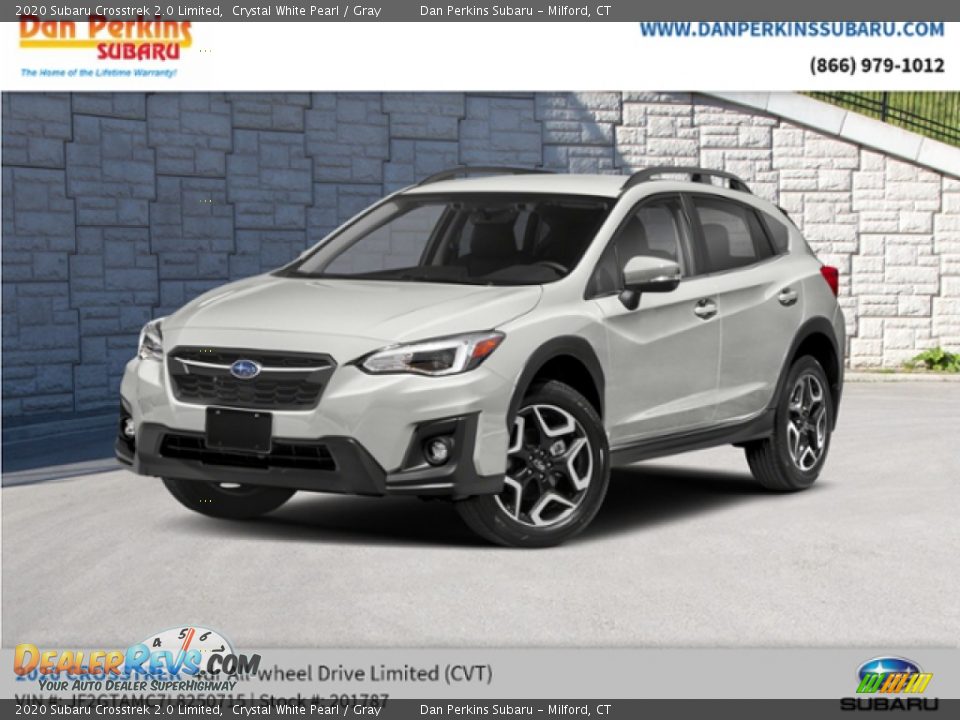 2020 Subaru Crosstrek 2.0 Limited Crystal White Pearl / Gray Photo #1