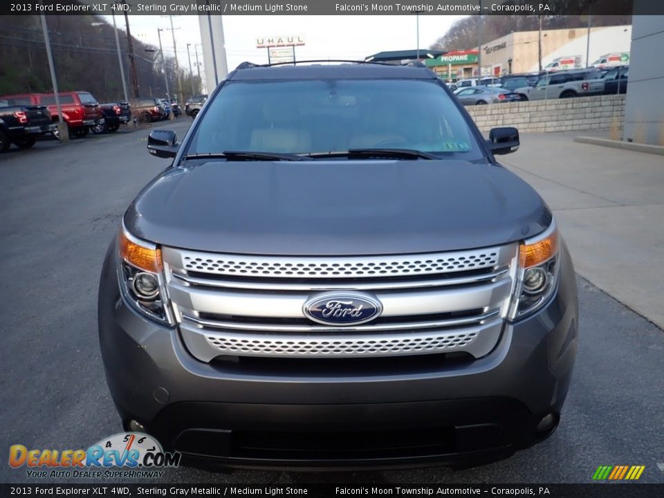 2013 Ford Explorer XLT 4WD Sterling Gray Metallic / Medium Light Stone Photo #8