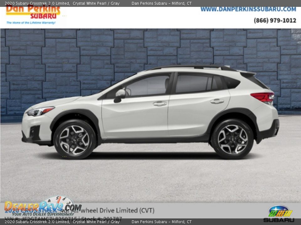 2020 Subaru Crosstrek 2.0 Limited Crystal White Pearl / Gray Photo #2