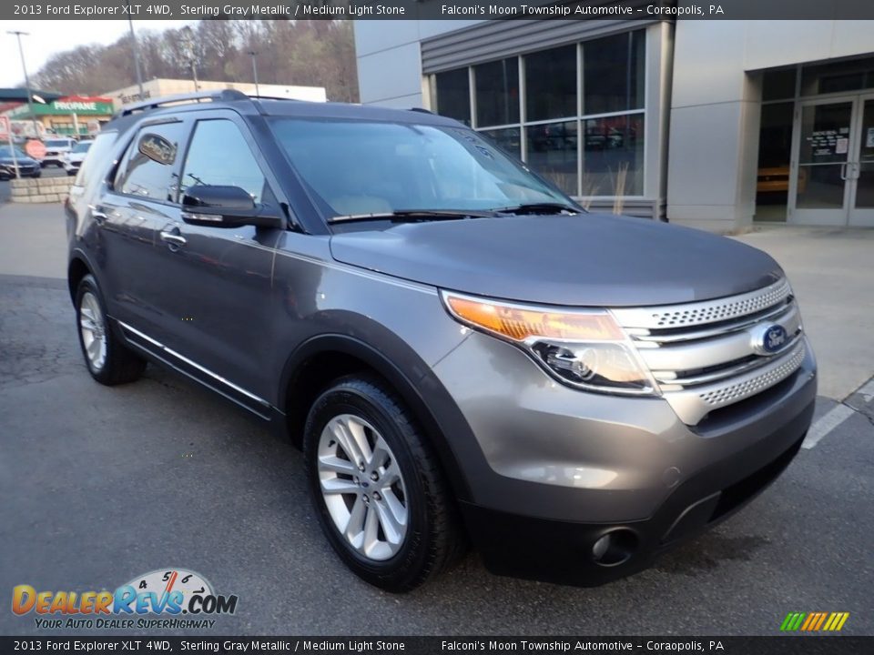 2013 Ford Explorer XLT 4WD Sterling Gray Metallic / Medium Light Stone Photo #9