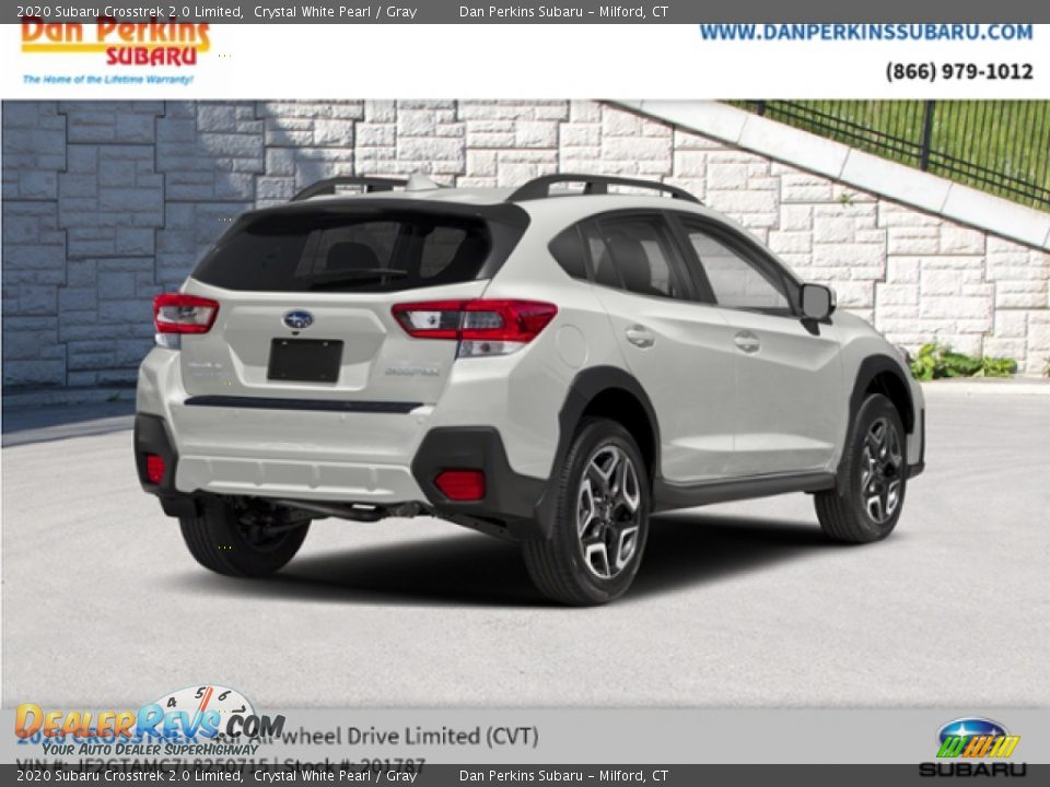 2020 Subaru Crosstrek 2.0 Limited Crystal White Pearl / Gray Photo #3