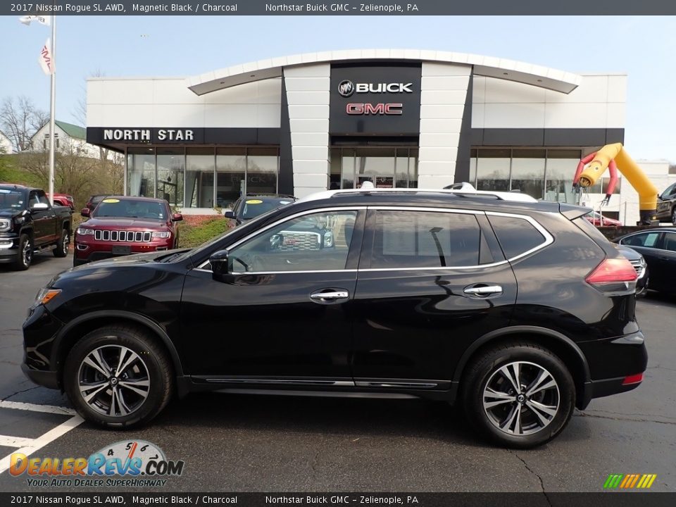 2017 Nissan Rogue SL AWD Magnetic Black / Charcoal Photo #13