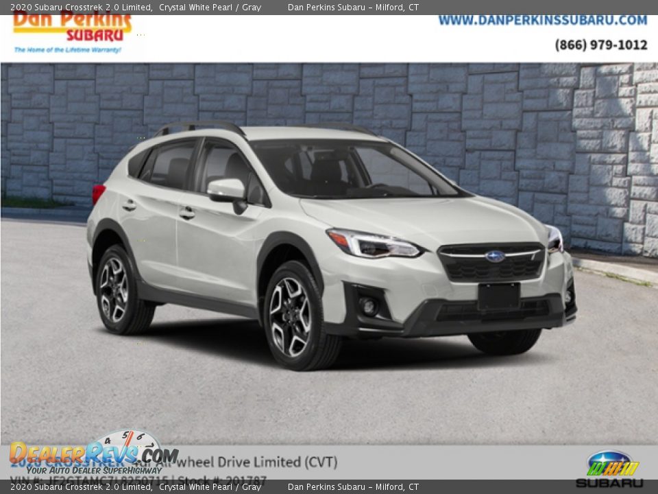 2020 Subaru Crosstrek 2.0 Limited Crystal White Pearl / Gray Photo #4