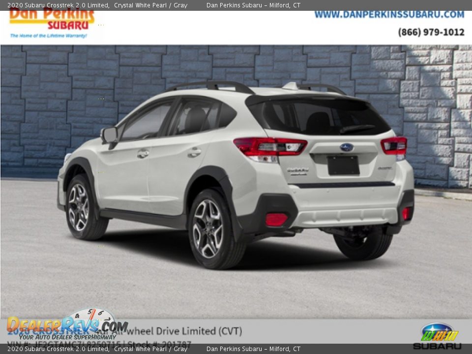 2020 Subaru Crosstrek 2.0 Limited Crystal White Pearl / Gray Photo #6