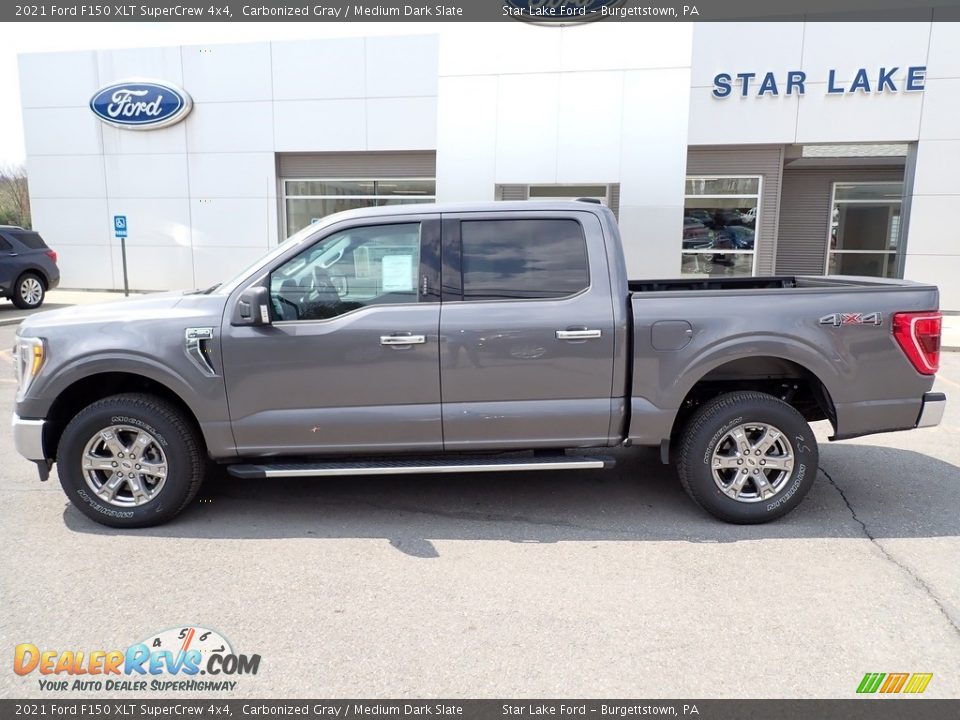 2021 Ford F150 XLT SuperCrew 4x4 Carbonized Gray / Medium Dark Slate Photo #2