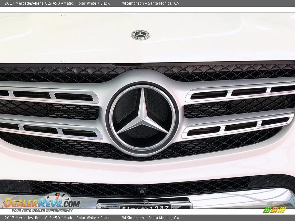 2017 Mercedes-Benz GLS 450 4Matic Polar White / Black Photo #30