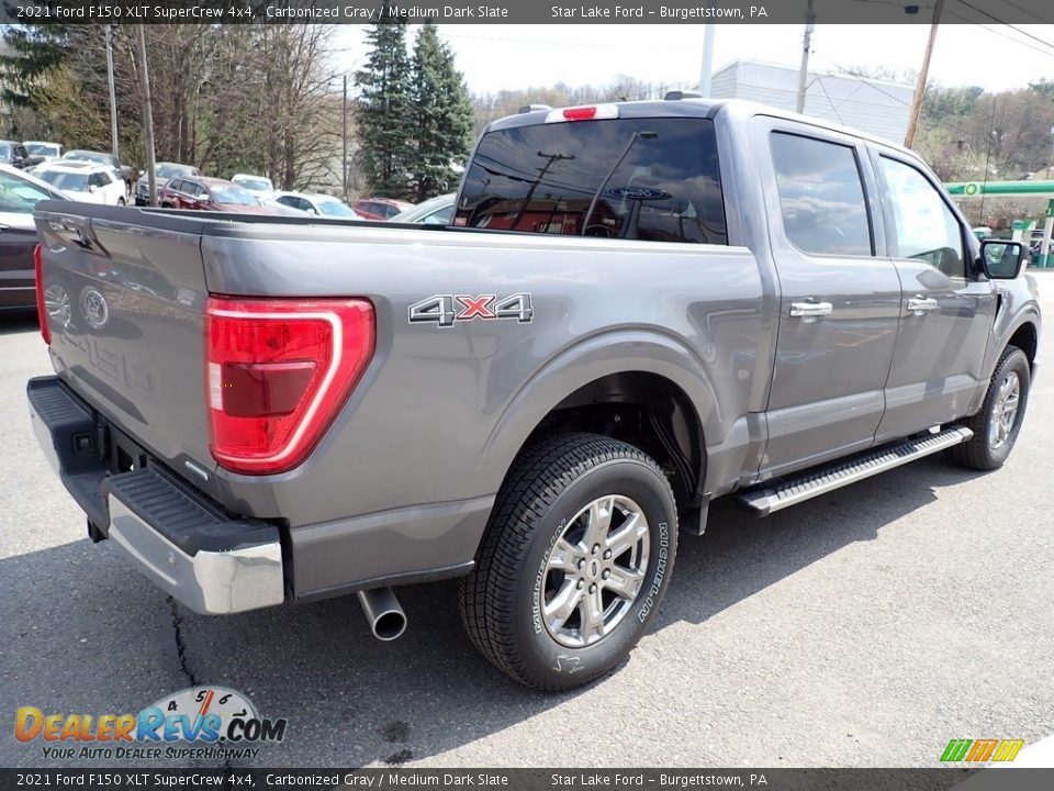 2021 Ford F150 XLT SuperCrew 4x4 Carbonized Gray / Medium Dark Slate Photo #5
