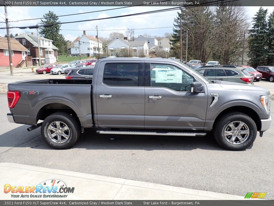 2021 Ford F150 XLT SuperCrew 4x4 Carbonized Gray / Medium Dark Slate Photo #6