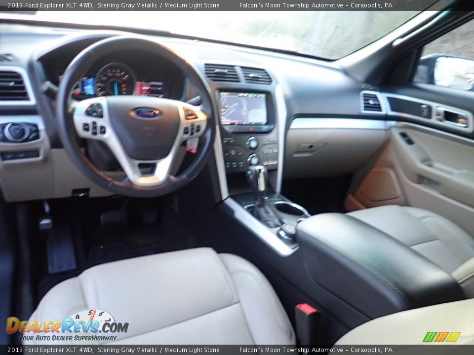 2013 Ford Explorer XLT 4WD Sterling Gray Metallic / Medium Light Stone Photo #18