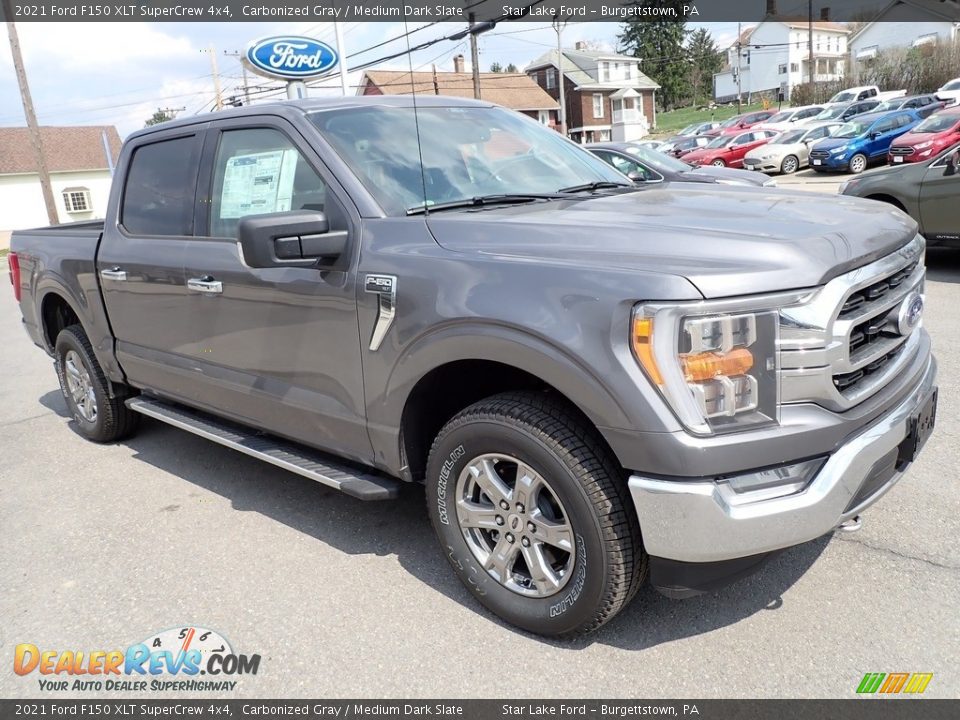 2021 Ford F150 XLT SuperCrew 4x4 Carbonized Gray / Medium Dark Slate Photo #7