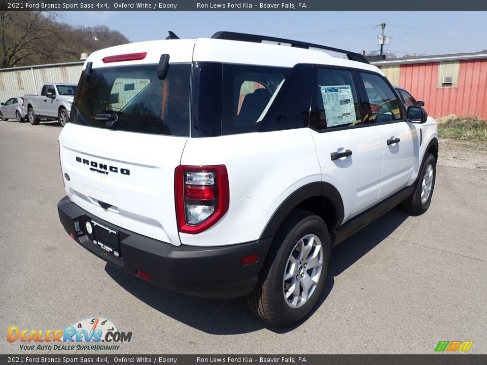 2021 Ford Bronco Sport Base 4x4 Oxford White / Ebony Photo #2