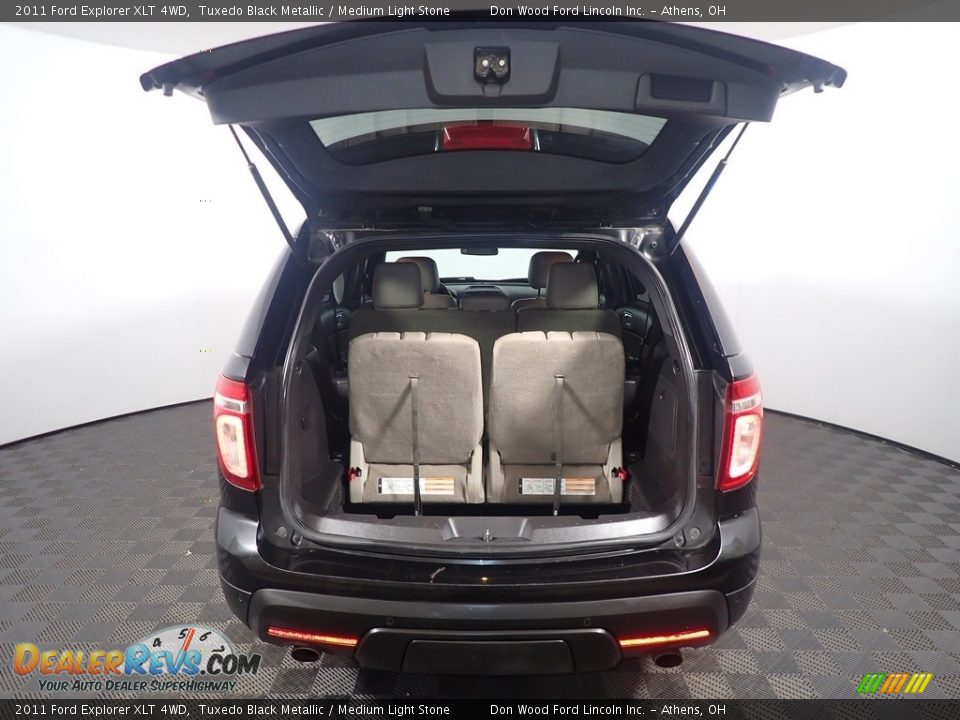 2011 Ford Explorer XLT 4WD Tuxedo Black Metallic / Medium Light Stone Photo #15