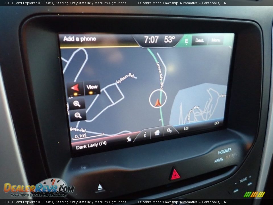 2013 Ford Explorer XLT 4WD Sterling Gray Metallic / Medium Light Stone Photo #21