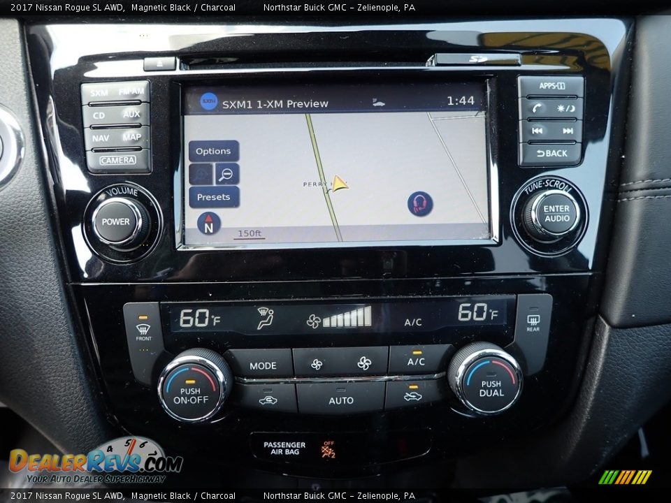 2017 Nissan Rogue SL AWD Magnetic Black / Charcoal Photo #23