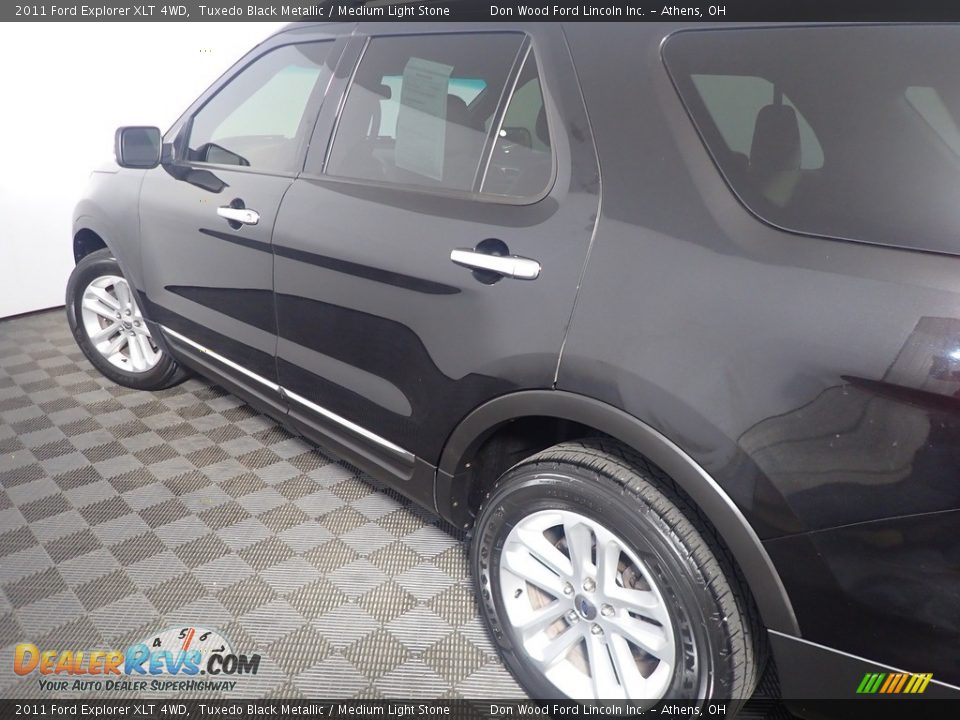 2011 Ford Explorer XLT 4WD Tuxedo Black Metallic / Medium Light Stone Photo #19