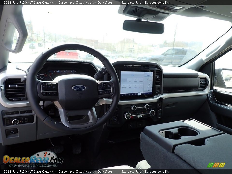 2021 Ford F150 XLT SuperCrew 4x4 Carbonized Gray / Medium Dark Slate Photo #12