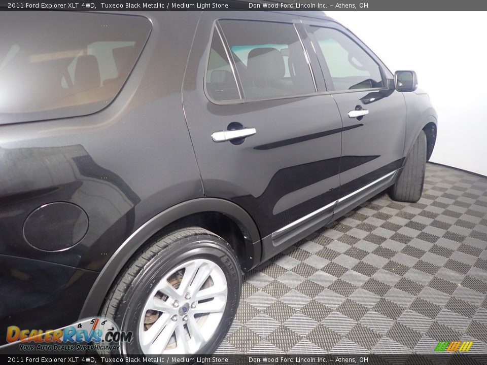 2011 Ford Explorer XLT 4WD Tuxedo Black Metallic / Medium Light Stone Photo #20