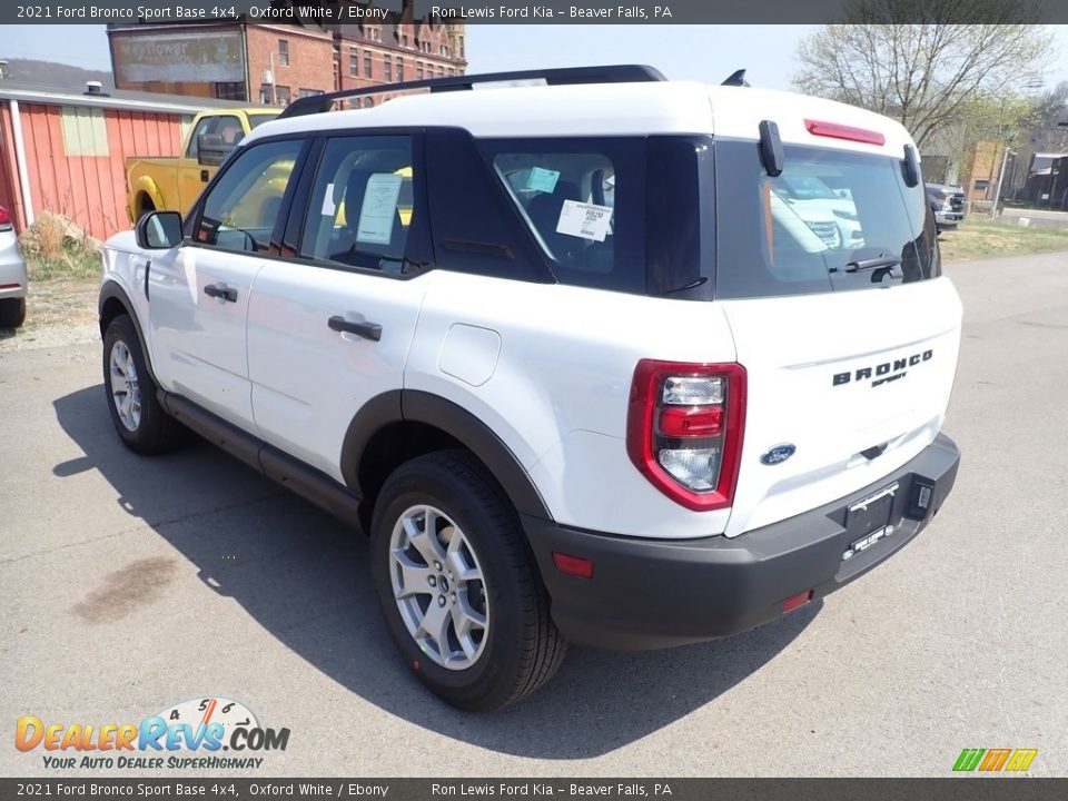 2021 Ford Bronco Sport Base 4x4 Oxford White / Ebony Photo #7