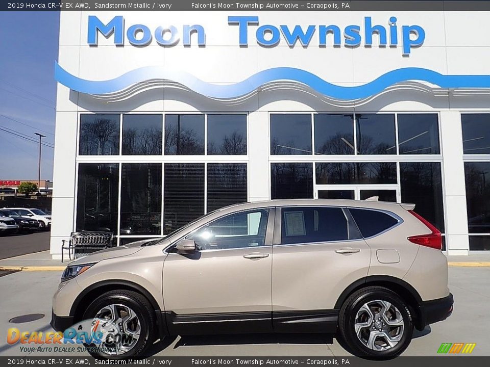 2019 Honda CR-V EX AWD Sandstorm Metallic / Ivory Photo #1