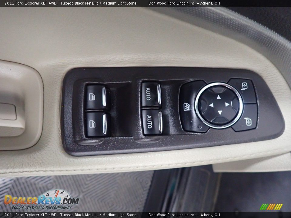 2011 Ford Explorer XLT 4WD Tuxedo Black Metallic / Medium Light Stone Photo #23