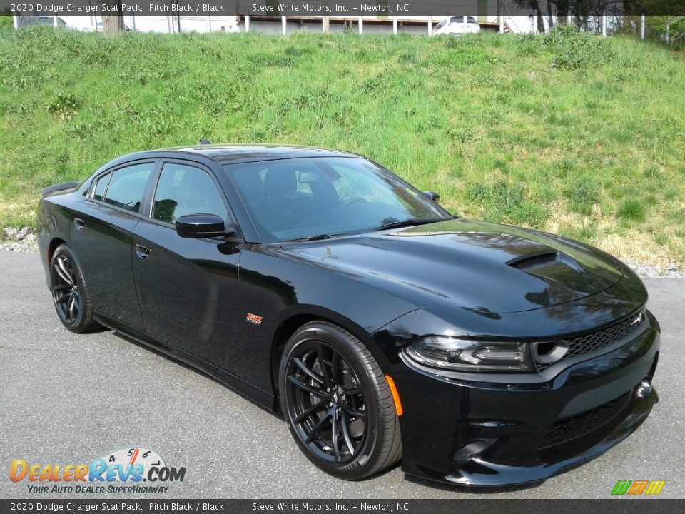 2020 Dodge Charger Scat Pack Pitch Black / Black Photo #5