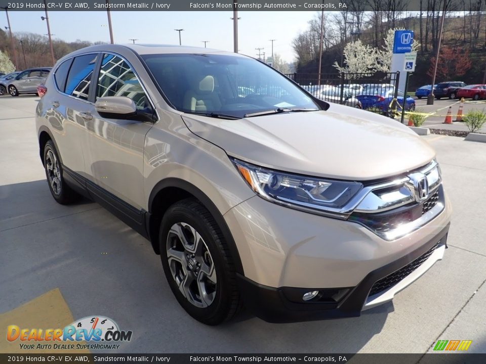 2019 Honda CR-V EX AWD Sandstorm Metallic / Ivory Photo #7