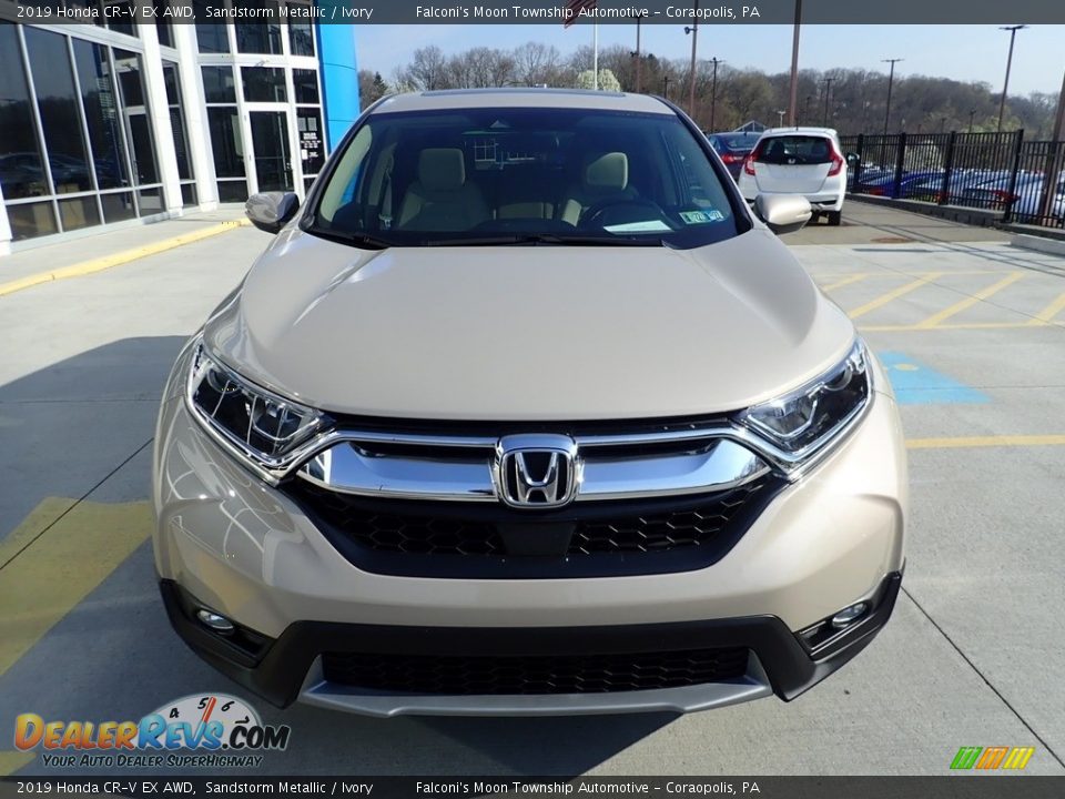 Sandstorm Metallic 2019 Honda CR-V EX AWD Photo #8