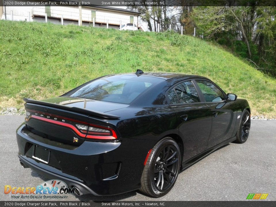 2020 Dodge Charger Scat Pack Pitch Black / Black Photo #7