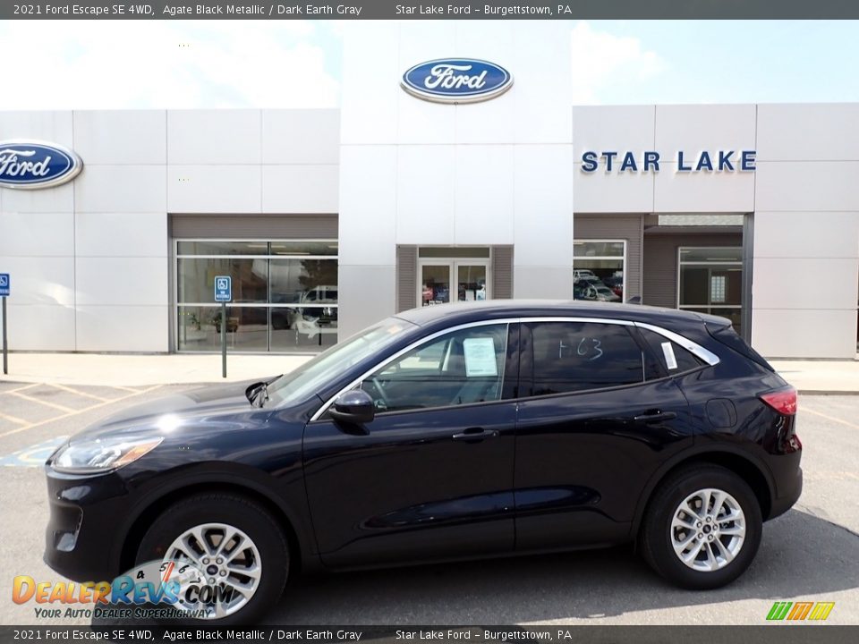 2021 Ford Escape SE 4WD Agate Black Metallic / Dark Earth Gray Photo #1