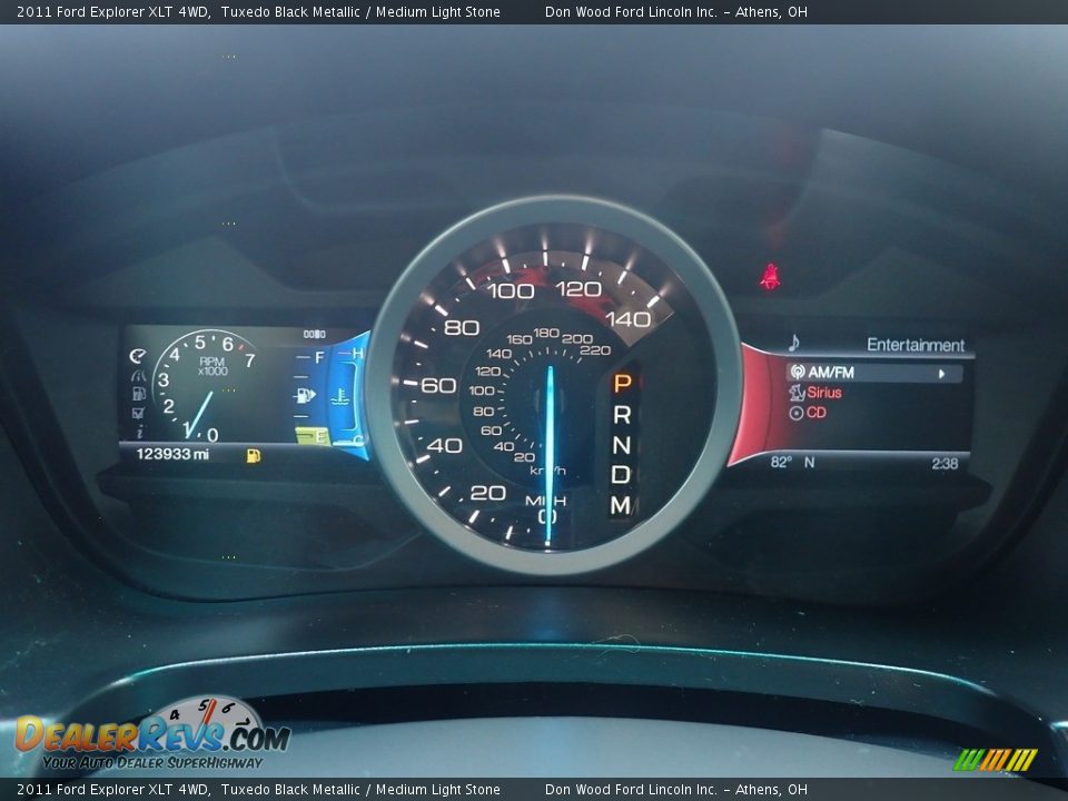 2011 Ford Explorer XLT 4WD Tuxedo Black Metallic / Medium Light Stone Photo #30