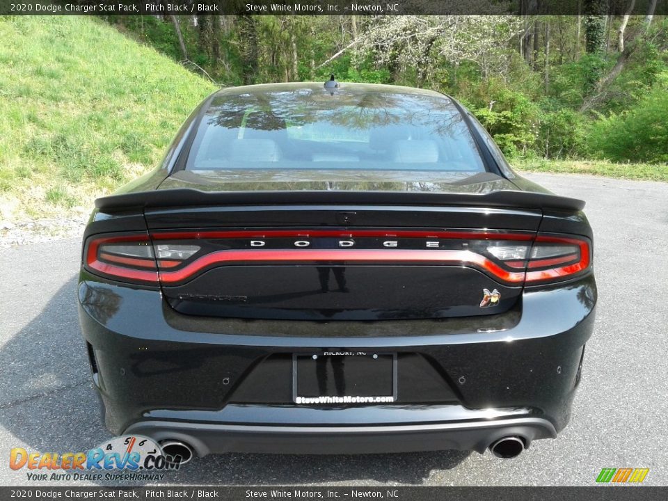 2020 Dodge Charger Scat Pack Pitch Black / Black Photo #8