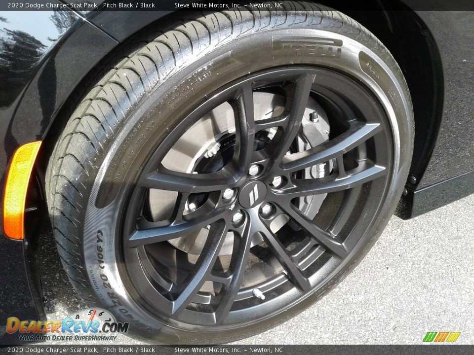 2020 Dodge Charger Scat Pack Pitch Black / Black Photo #10