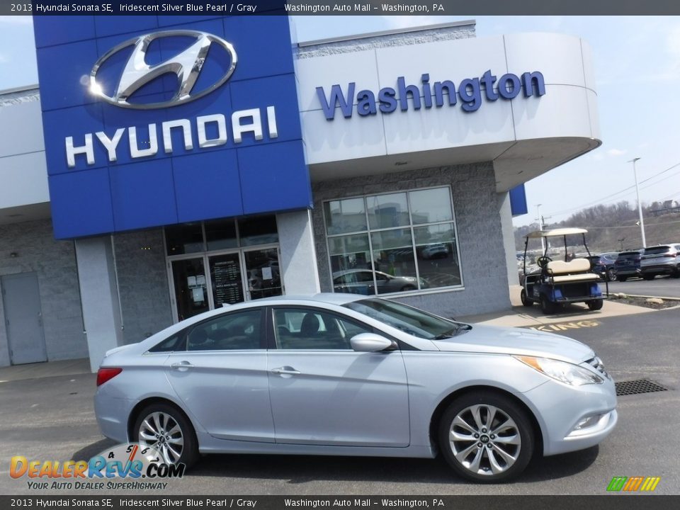 2013 Hyundai Sonata SE Iridescent Silver Blue Pearl / Gray Photo #2