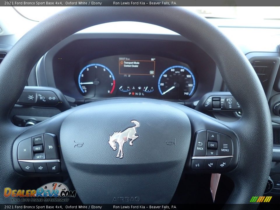 2021 Ford Bronco Sport Base 4x4 Oxford White / Ebony Photo #20