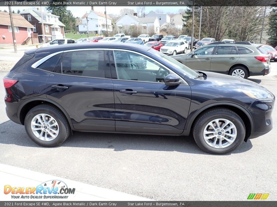 2021 Ford Escape SE 4WD Agate Black Metallic / Dark Earth Gray Photo #7