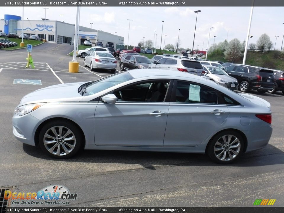 2013 Hyundai Sonata SE Iridescent Silver Blue Pearl / Gray Photo #6