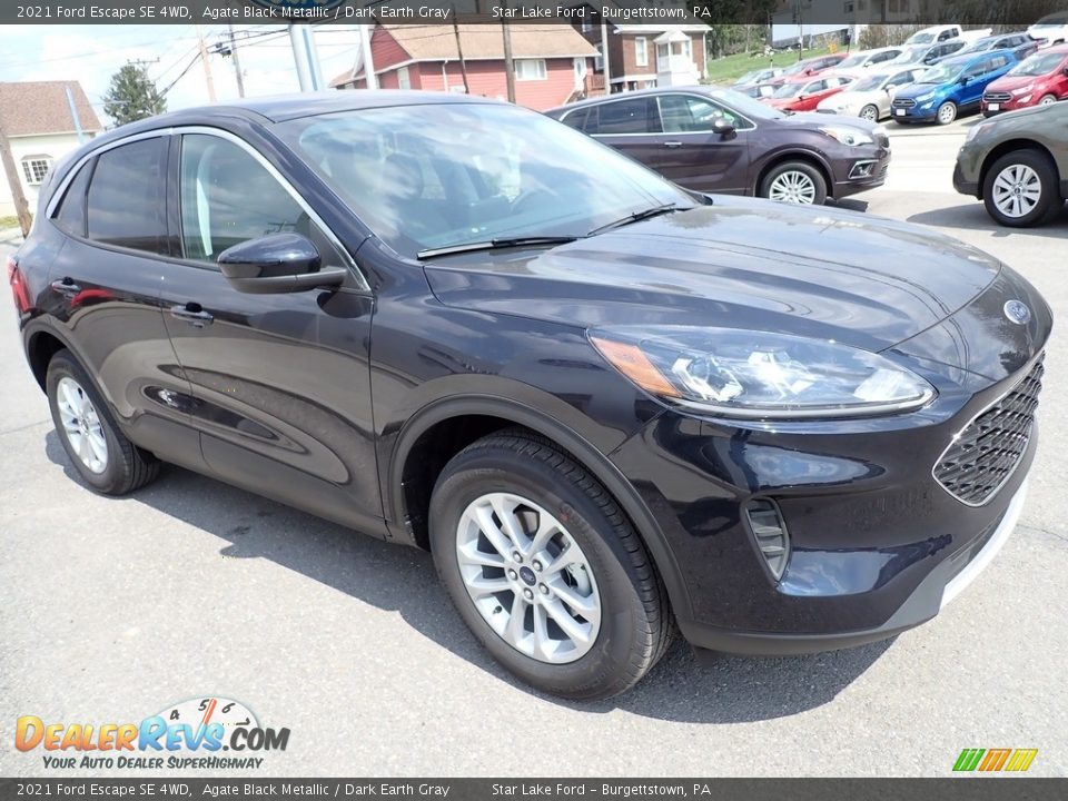 2021 Ford Escape SE 4WD Agate Black Metallic / Dark Earth Gray Photo #8