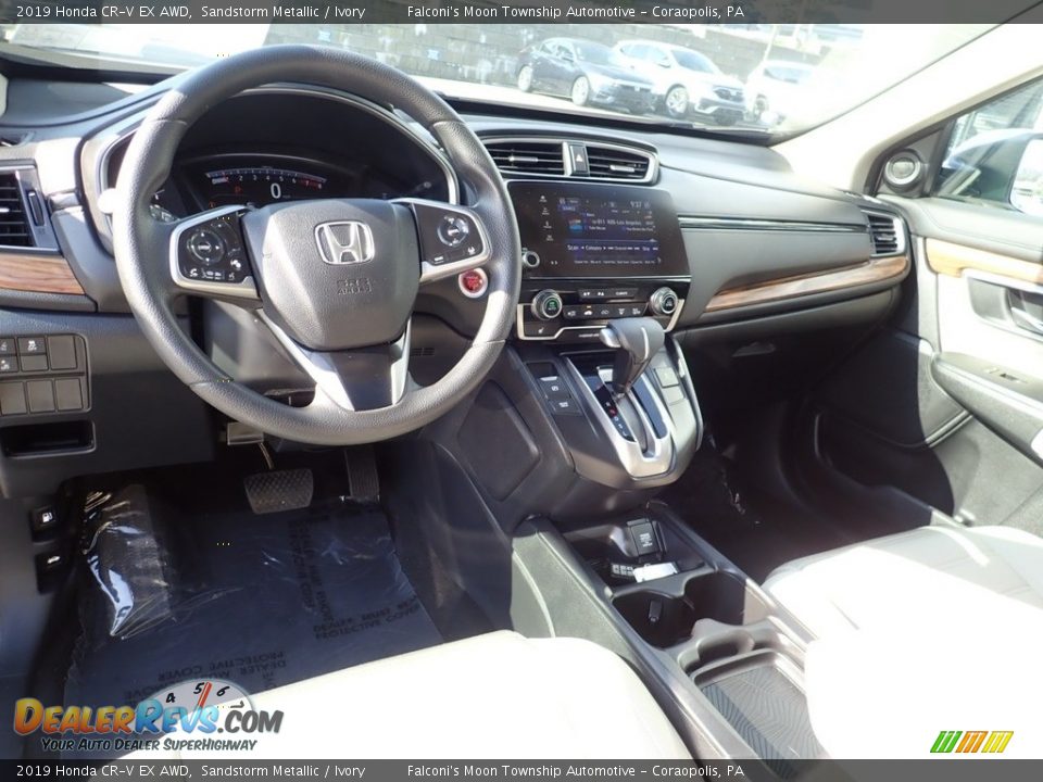 2019 Honda CR-V EX AWD Sandstorm Metallic / Ivory Photo #17
