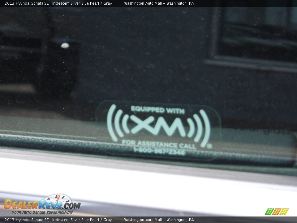 2013 Hyundai Sonata SE Iridescent Silver Blue Pearl / Gray Photo #7