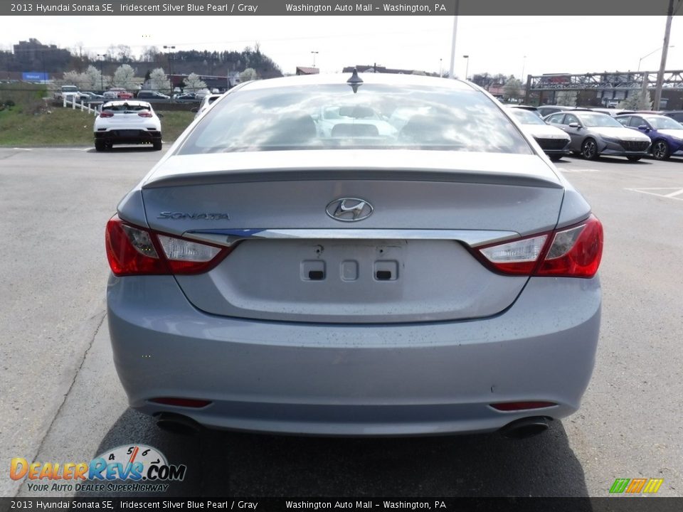 2013 Hyundai Sonata SE Iridescent Silver Blue Pearl / Gray Photo #8