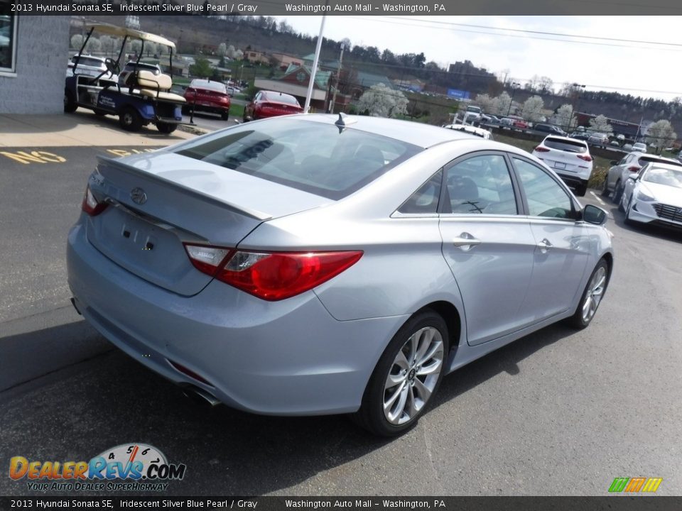 2013 Hyundai Sonata SE Iridescent Silver Blue Pearl / Gray Photo #9