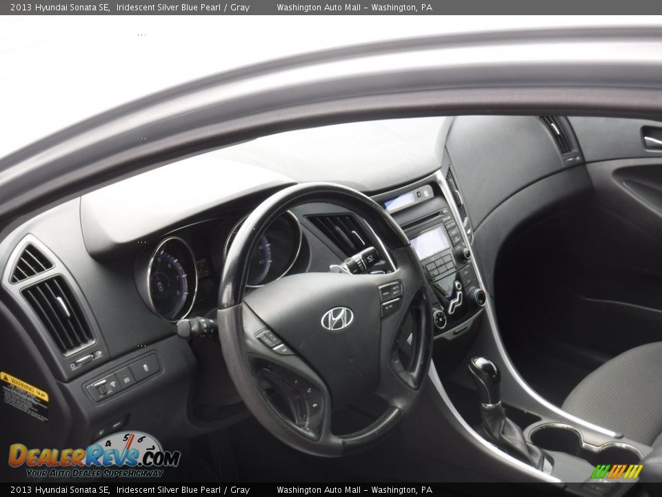 2013 Hyundai Sonata SE Iridescent Silver Blue Pearl / Gray Photo #10
