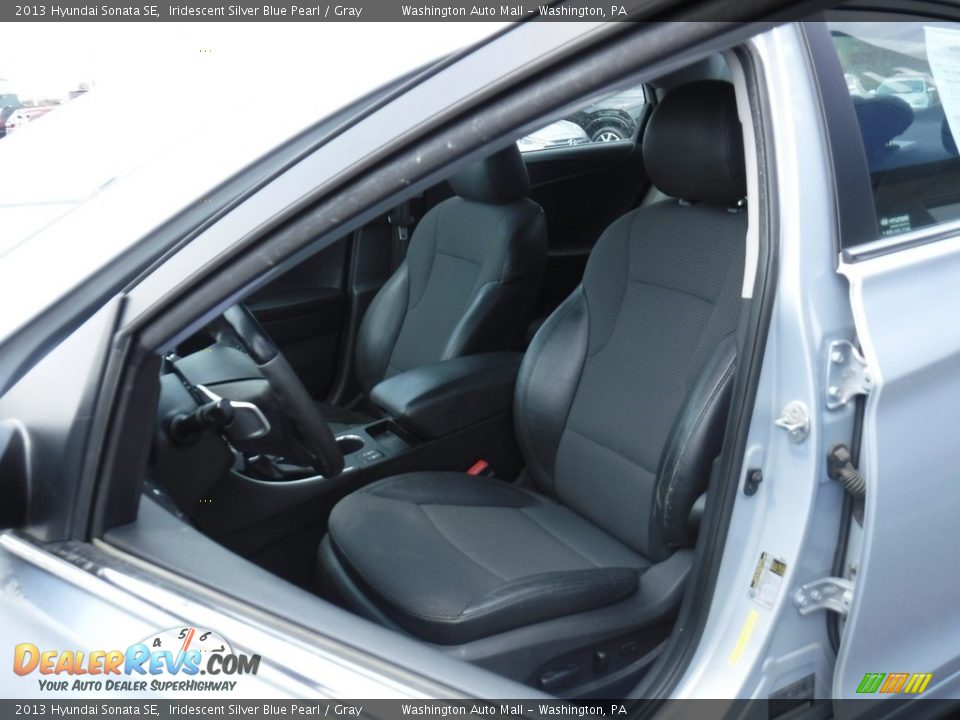2013 Hyundai Sonata SE Iridescent Silver Blue Pearl / Gray Photo #11