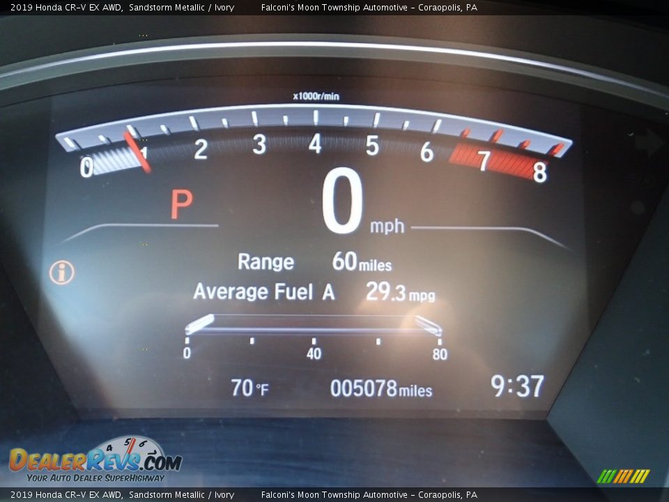 2019 Honda CR-V EX AWD Sandstorm Metallic / Ivory Photo #24