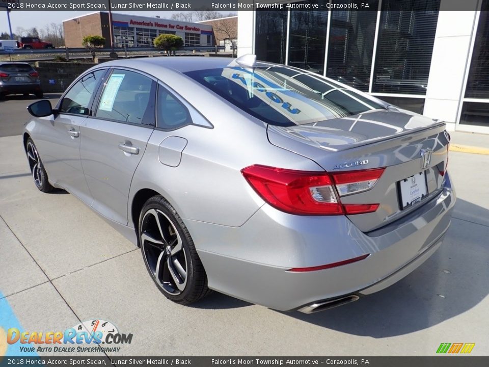 2018 Honda Accord Sport Sedan Lunar Silver Metallic / Black Photo #2