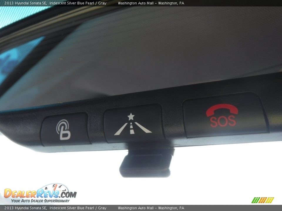 2013 Hyundai Sonata SE Iridescent Silver Blue Pearl / Gray Photo #18